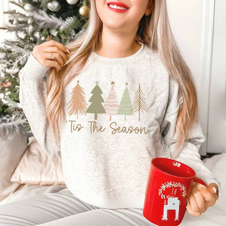 Boho Christmas Trees Sweatshirt