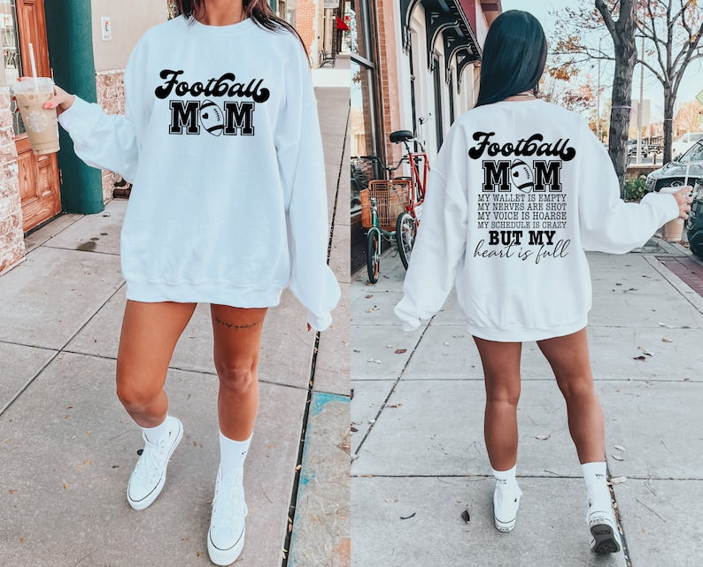 Football Mom Casual Sweatshirt