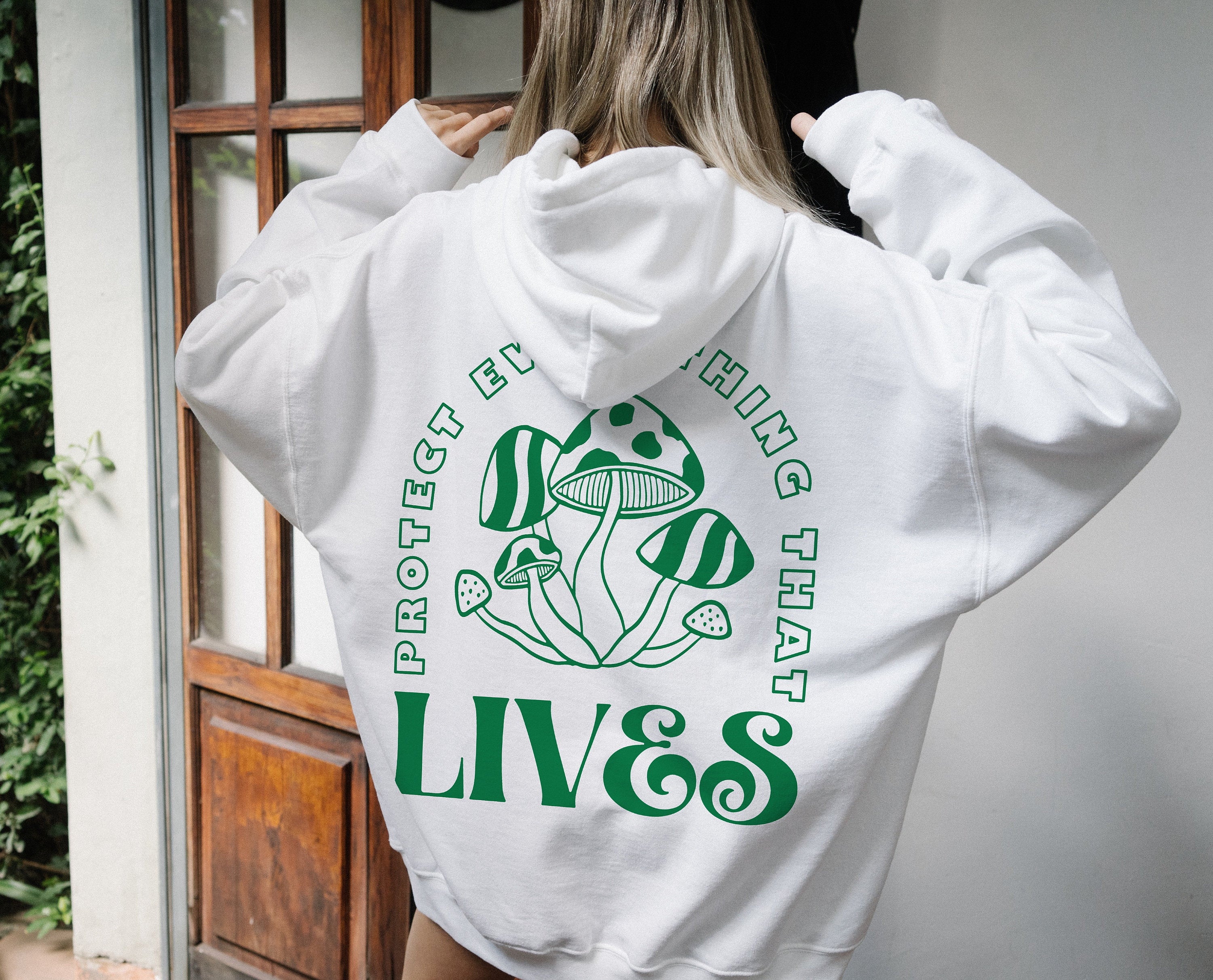 Mushroom Hoodie Positive Hoodie