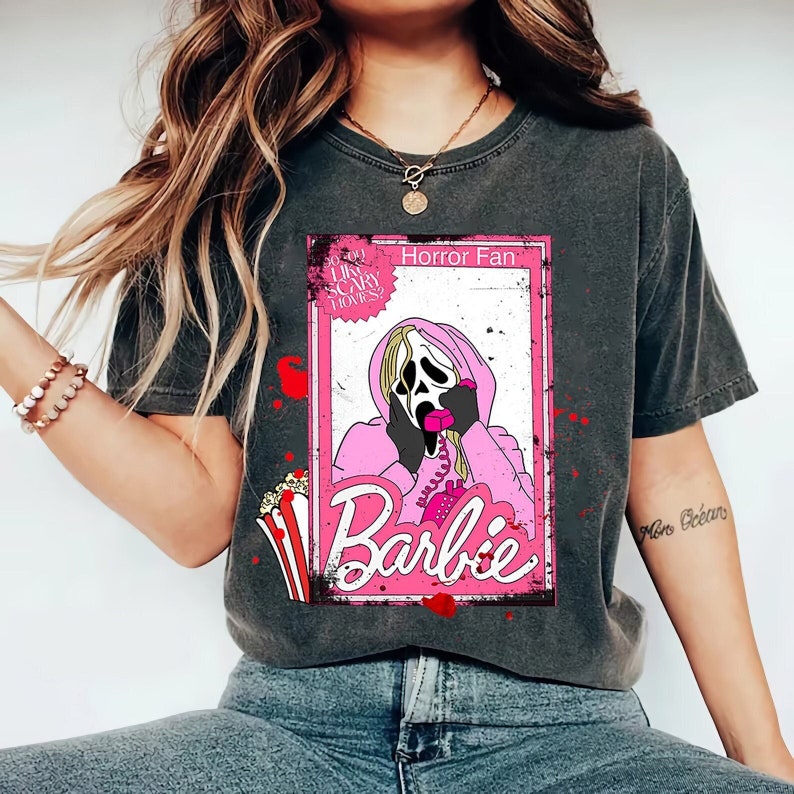 Horror Barbie Ghost Face T-shirt