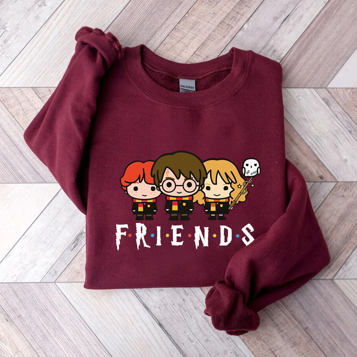 Cute Wizards Magic Print Sweatshirt