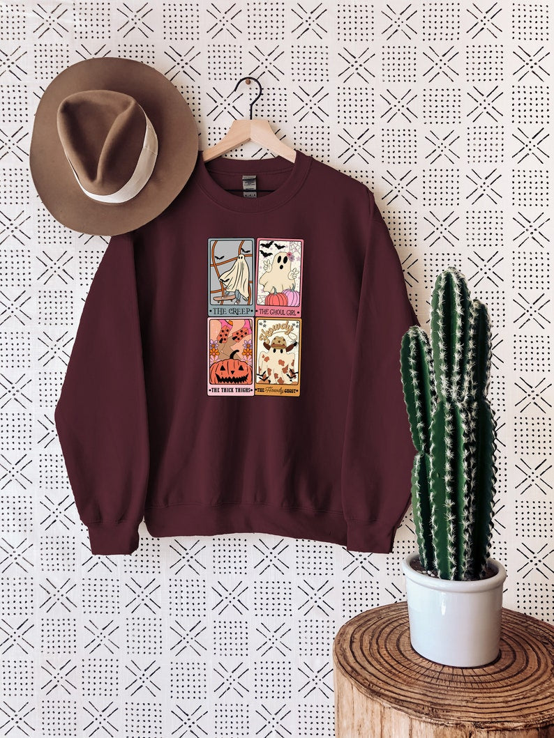 Ghost Tarot Card Sweatshirt