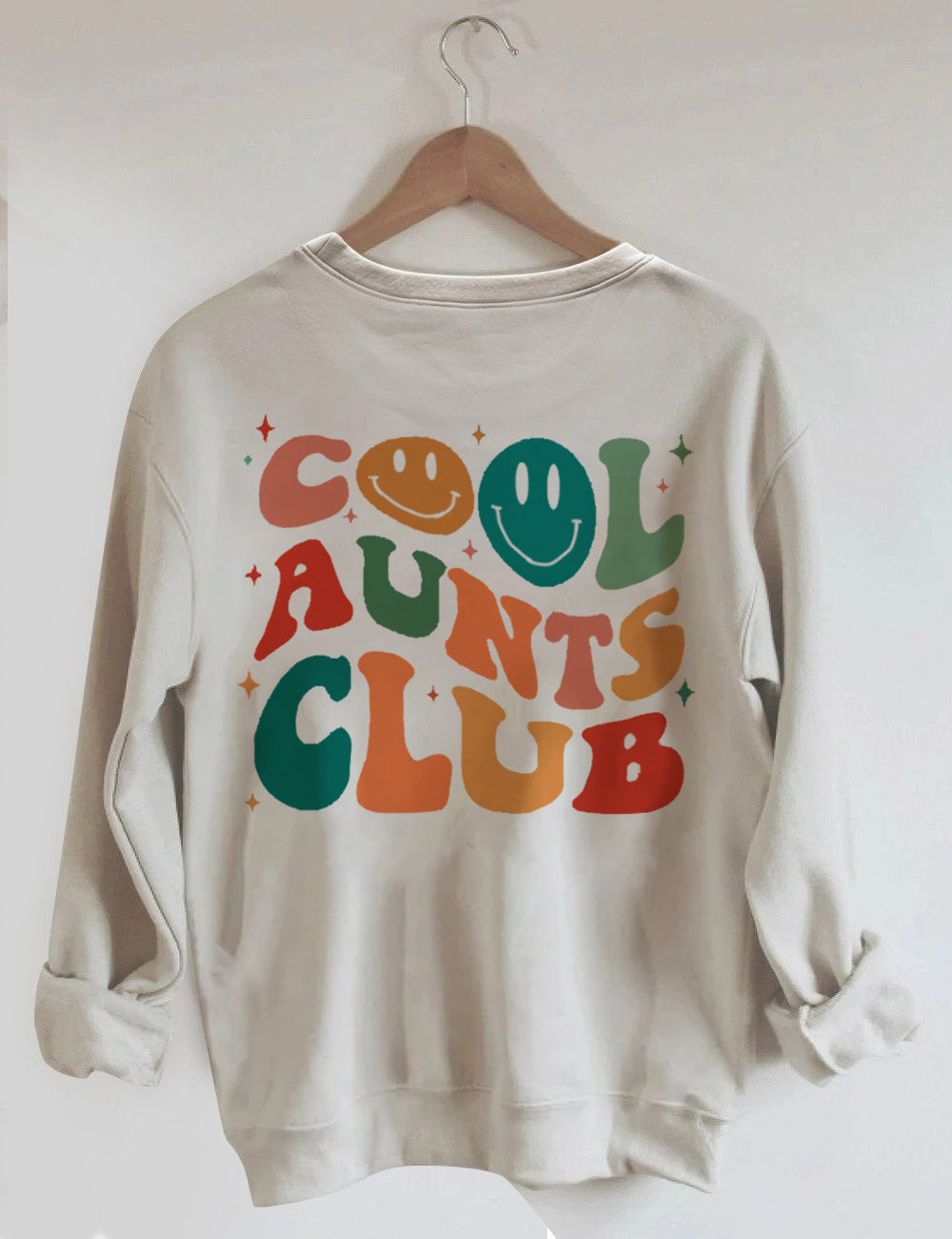 Cool Aunts Club Sweatshirt Khaki