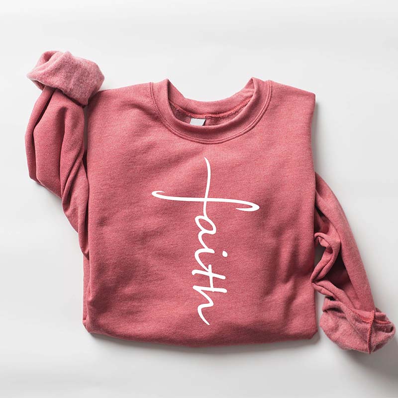 Faith Cross Love and Grace Sweatshirt