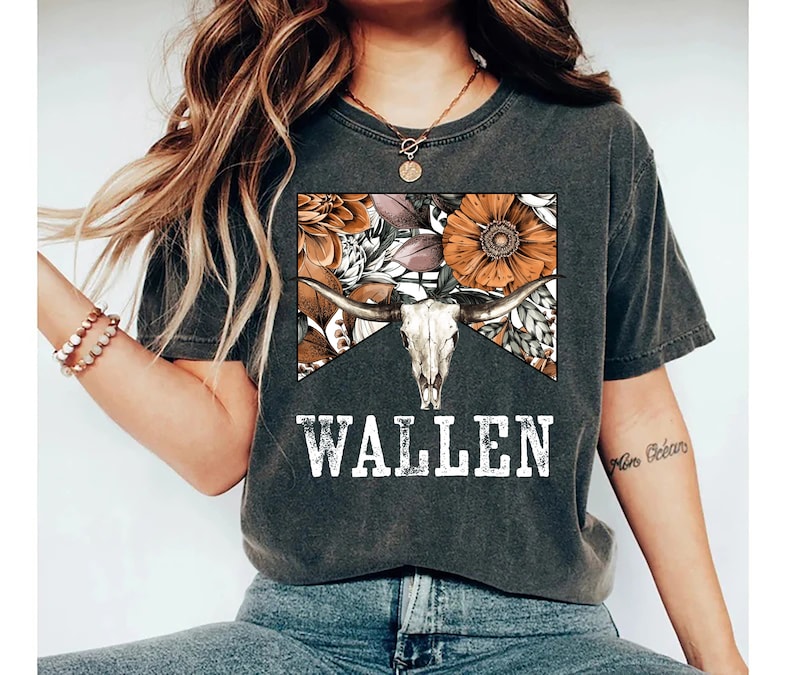 Morgan Wallen Cow Skull Country Music T-shirt