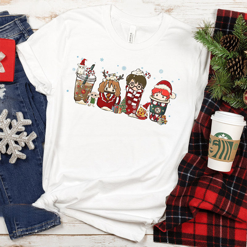 Harry Potter Christmas Coffee T-shirt