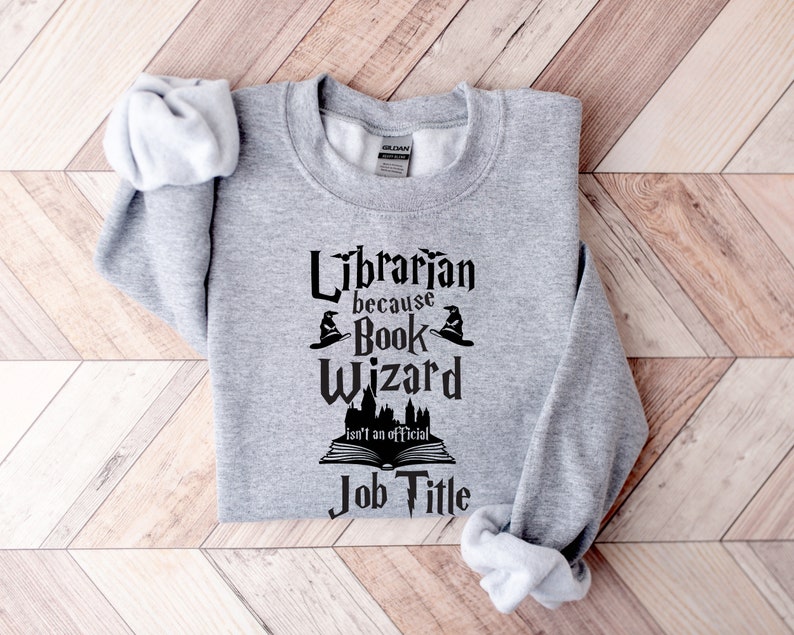 Book Wizard Librarian Sweatshirt
