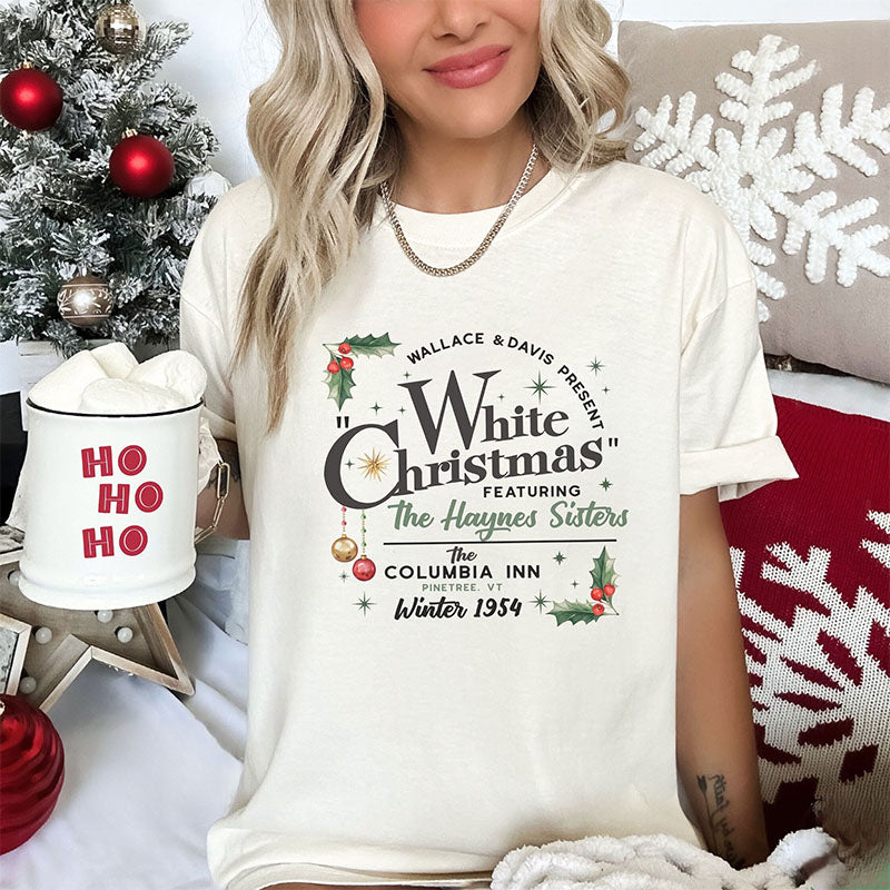 White Christmas Movie Casual T-shirt